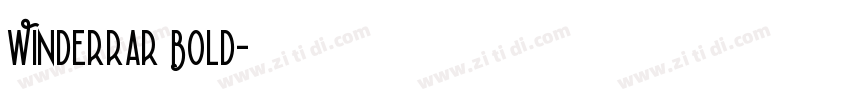 Winderrar Bold字体转换